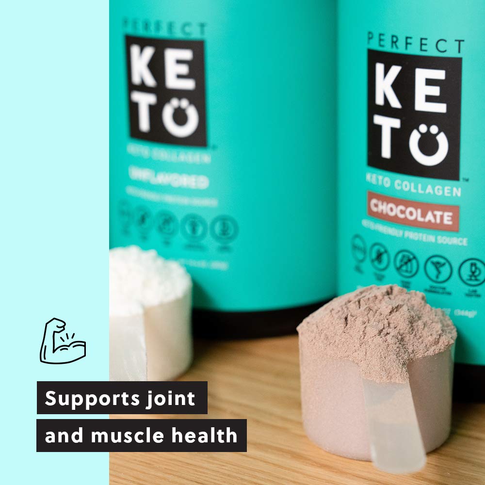 Perfect Keto Collagen Peptides Protein Powder with MCT Oil Grassfed