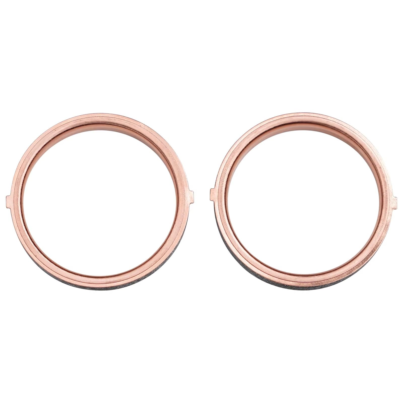 Photo 1 of Motorcycle Exhaust Pipe Gasket 2 Pieces Compatible with C109/C50/C60/M109/M50/S40/S80/S83Boulevard LS650 Savage SV1000 VL800Volusia/1500 VS700/750/800Intruder VX800 VZ800 Marauder (62 * 51 * 5)