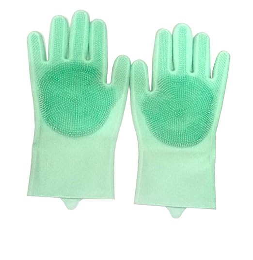 Generic Hand Gloves For Cleaning Home (Green) Amazon.in Clothing