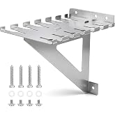SiliFine Clamp Wall Rack Organizer Wall Mount Pipe Clamp Storage Holder | Heavy Duty, 12 Gauge Galvanized Steel, Clamp Storage Rack, Hold up to 60'' Long Parallel Clamps with Lag Bolt for Workshop