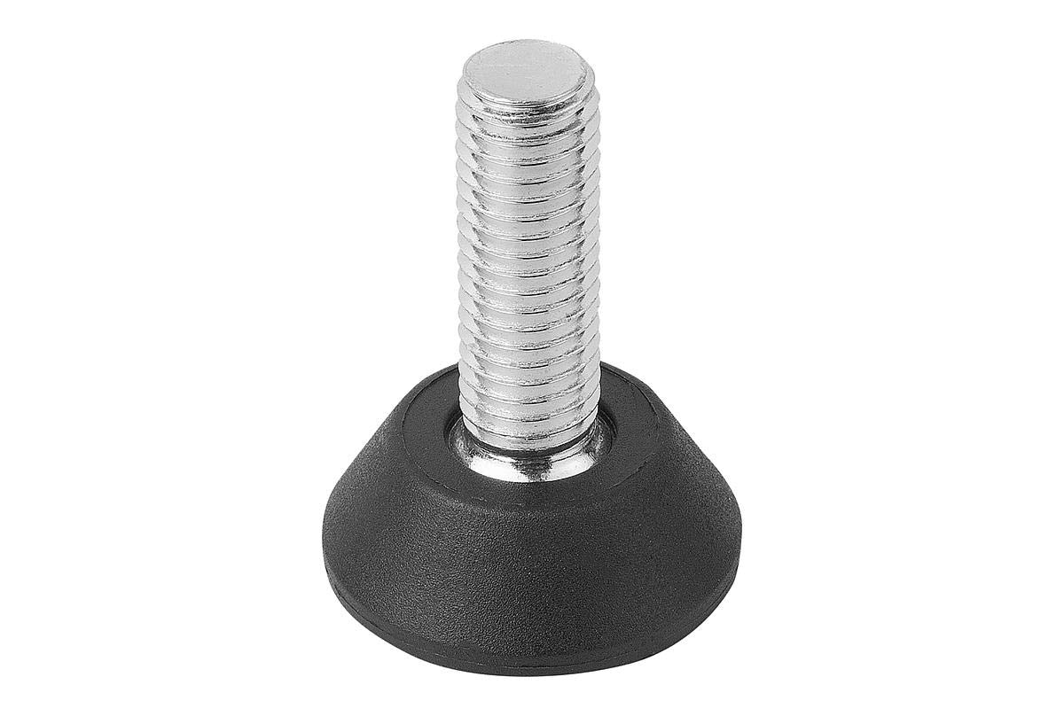 KIPP - Bedienteile | Normelemente Control Panels | Standard Elements 4708X030.20 M08X30, Adjustable Foot K0674