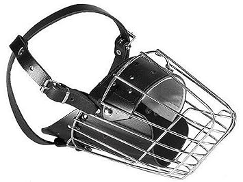 Metall Maulkorb für den mittleren Schutzhund 6w Länge 12cm Umfang 30cm