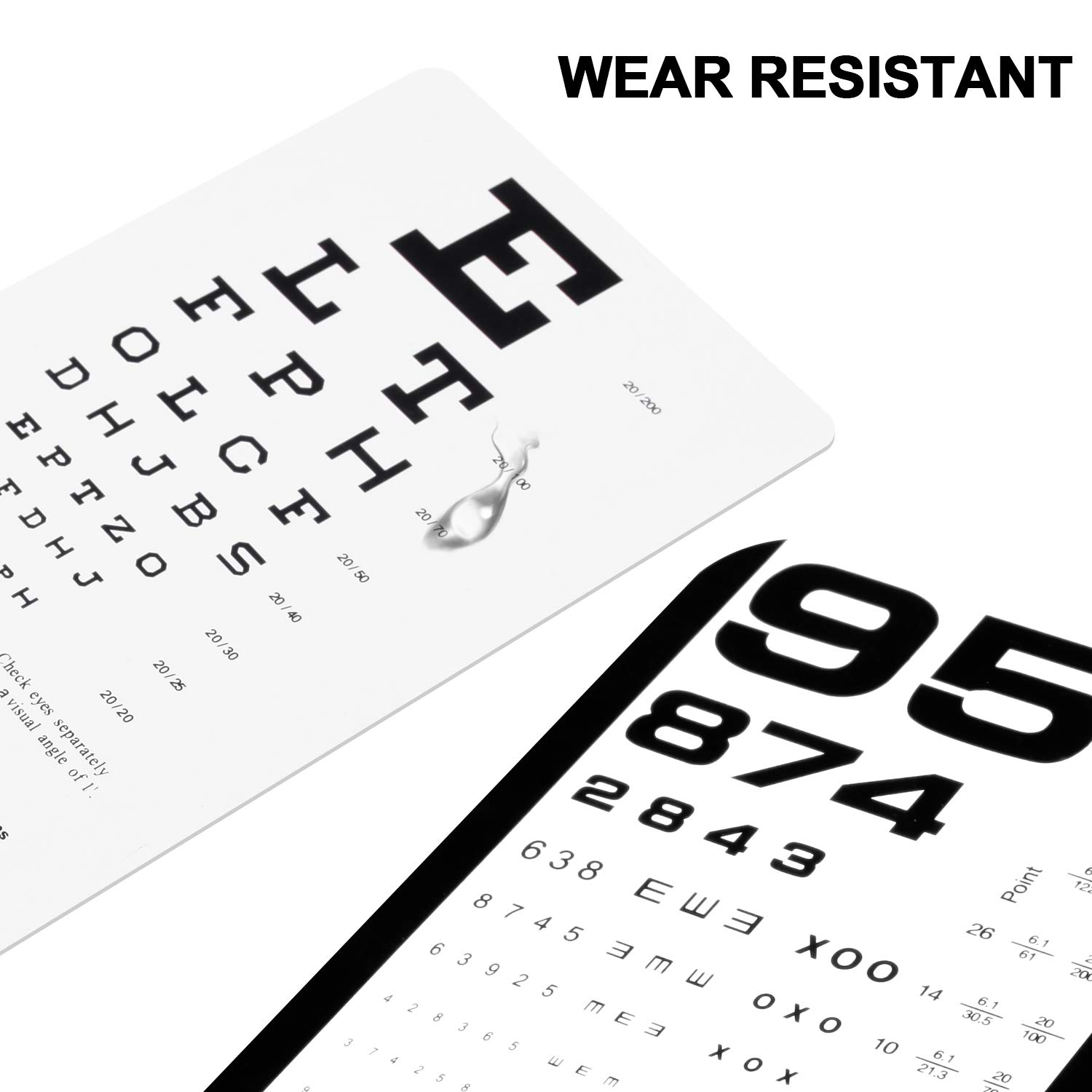 Eye Chart Pocket Eye Chart Snellen Pocket Eye Chart Rosenbaum Pocket