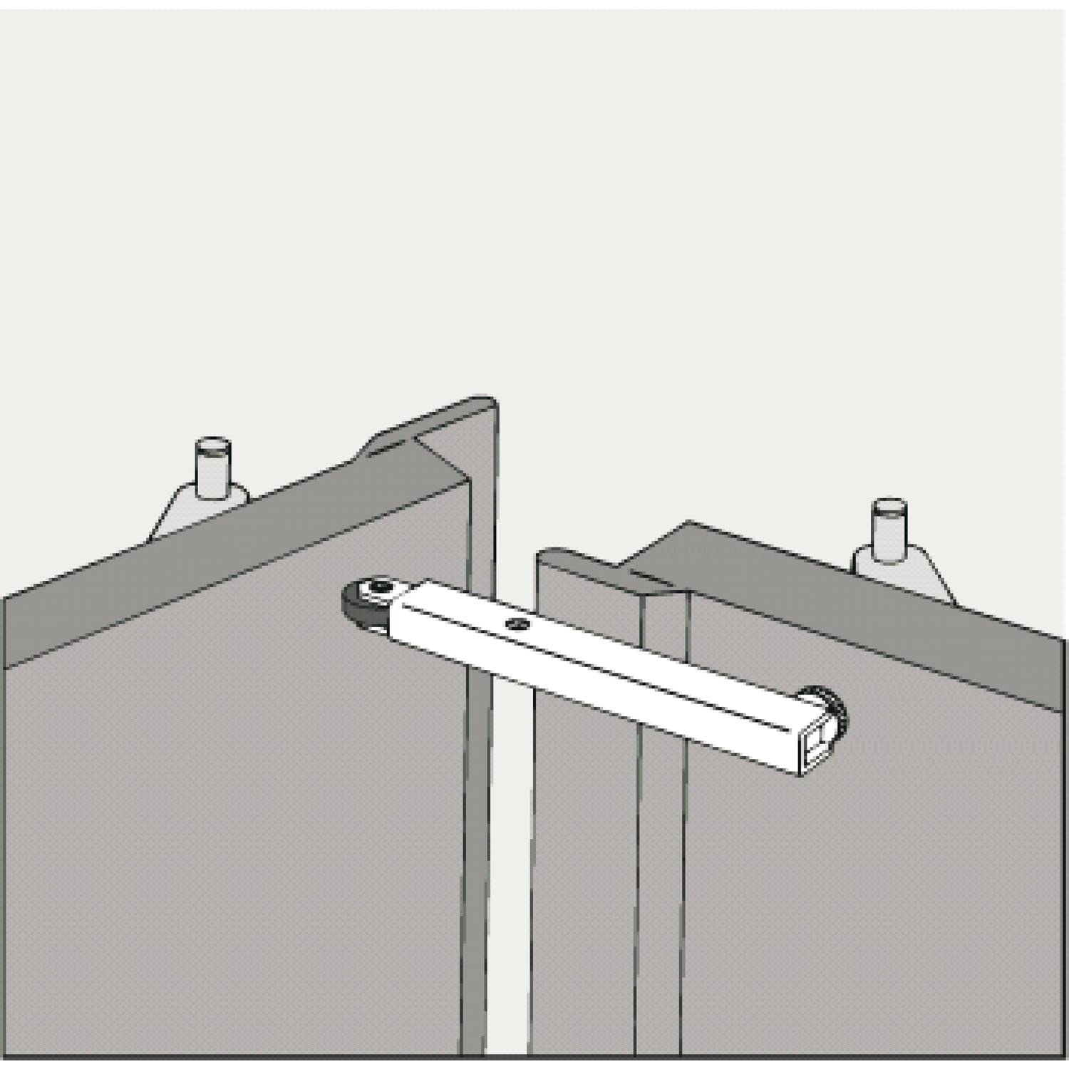 ECO MK Basis-1 Door Closer Cap - Galvanised Steel