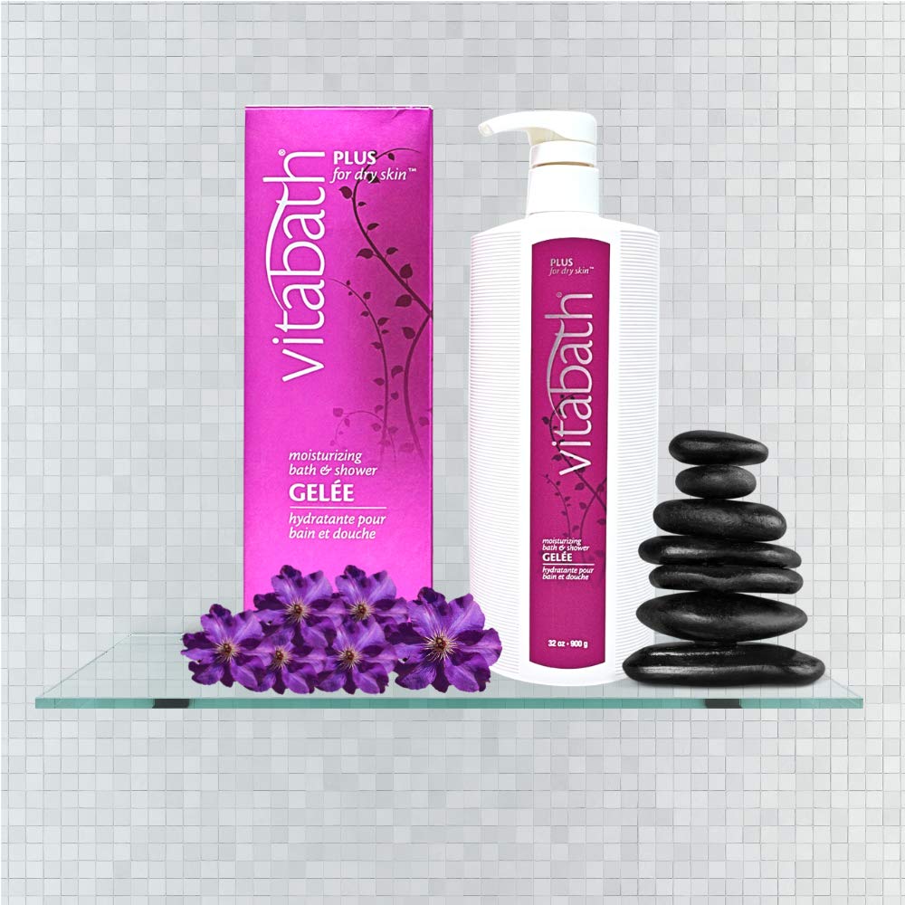 Vitabath PLUS for dry skin 32 oz Moisturizing Bath & Shower Gelée : Beauty