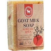 Honey Sweetie Acres African Shea Goat Milk Soap, 5 oz Bar | Handmade, Small Batch, Natural Ingredients, Made in the USA