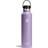 Hydro Flask Water Bottle - Insulated Stainless Steel - Non Spill, Leakproof in 24 Oz Moonshadow Purple