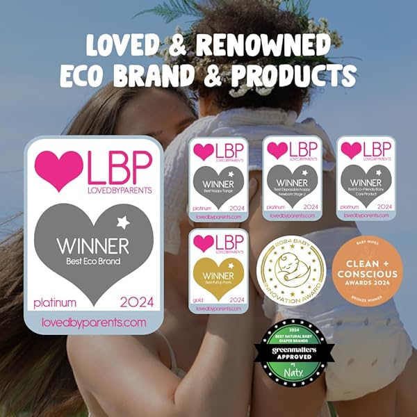 ECO BY NATY NURSING PADS – NIPPLE PADS FOR BREASTFEEDING MOTHERS, PREGNANCY AND POSTPARTUM, MADE FROM PLANT-BASED MATERIALS (30 PADS)