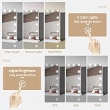 YOURLITE Hollywood Vanity Mirror with Lights, 15 Dimmable Bulbs view 2