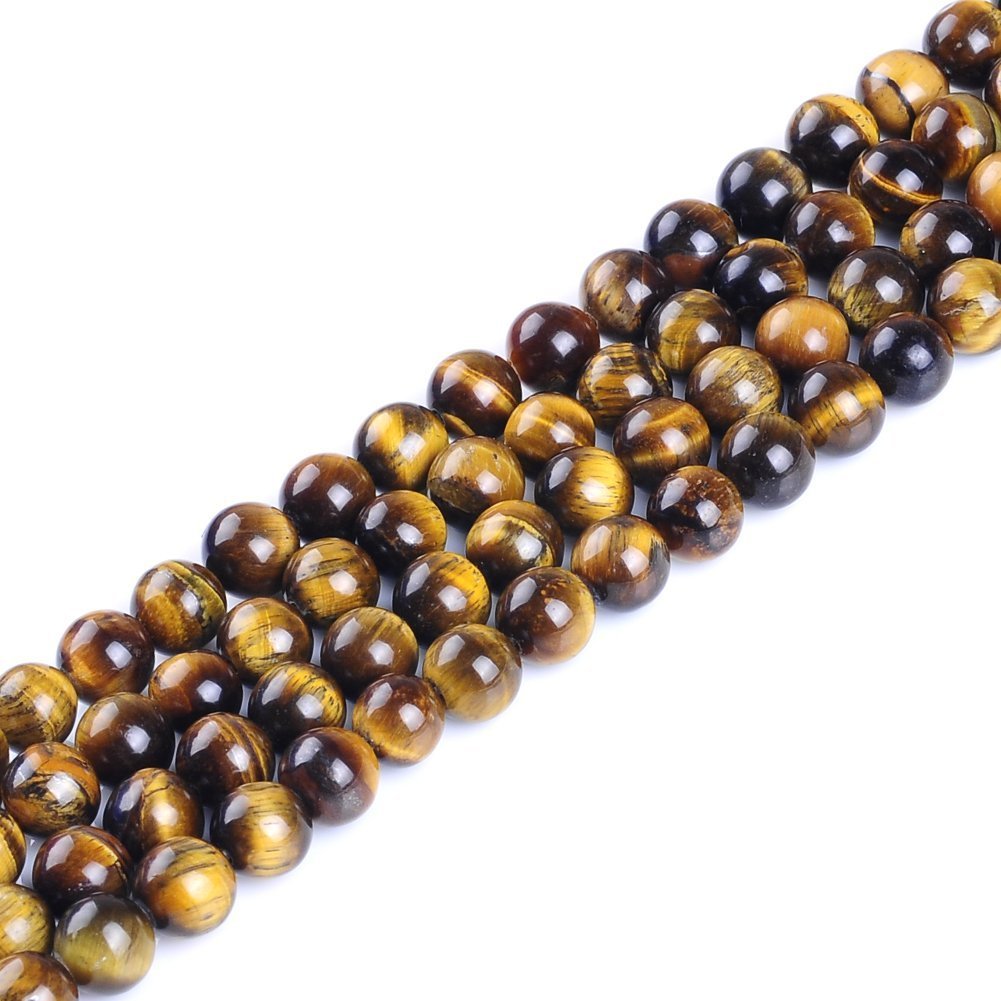 Ruilong, AAAA Natural Stone Beads Tiger Eye Beads for Jewellery Making 3MM