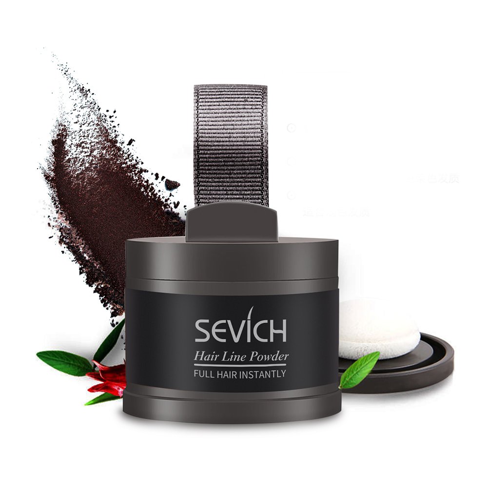 Hair Line Powder Hairline Shadow Cover Up Powder Fill in Thinning Hair Beauty Cosmetics(Black)
