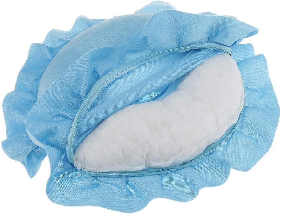 U Shaped Neck Support Cushion Soft Spa Salon Massage Table Cradle Face Pillow Neck Head Cushion Travel Flight Neck Pad - Sky Blue: Garden & Outdoor