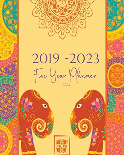 2019-2023 Five Year Planner- Elephant: 60 Months Planner and Calendar,Monthly Calendar Planner, Agenda Planner and Schedule Organizer, Journal Planner ... years (5 year calendar/5 year diary/8 x 10) Paperback – May 31, 2018
