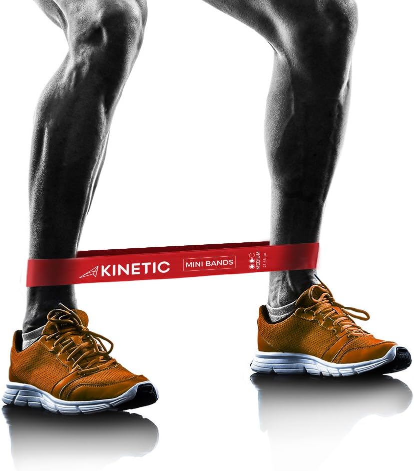 Kinetic Performance Gear Kinetic Exercise Resistance Loop Bands | Best for at-Home Workouts, P90x, Physical Therapy | Set of 3 Premium 12" Bands | Instructional Booklet, Carrying Bag.
