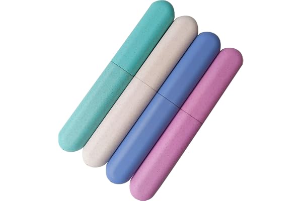 4 Pack Travel Toothbrush Case, Holder Toothbrush Travel Containers for Trip Home Camping Dust-Proof and Sanitary, Travel Toot