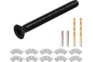 RAMATA 1/4-20 x 2 1/2 Trailer Deck Screws Self Tapping, Flat Head Floorboard Thread Cutting Screws, Type F Star Drive, T30 Torx, Black Phosphate, Black, Replace #370-225, 100 Pack