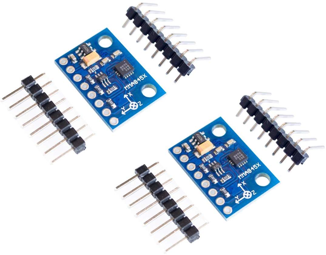 TECNOIOT 2pcs GY-45 MMA8452 Digital Triaxial Accelerometer High-precision Inclination | 2pcs High Precision Tilt Module GY-45 MMA8452 Digital Triaxial Accelerometer Module