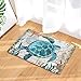 EZON-CH Sea Turtle Bath Mat Non Slip Watercolor Sea World Animal Home Bathroom Shower Bedroom Mat Toilet Floor Door Mat Rug Carpet Pad Doormat(19.7X31.5IN)