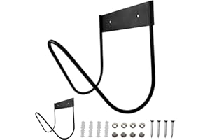 Miayaya 2PCS Hose Hanger Garden Hose Holder Wall Mount Applicable to Outside Yard Sturdy Hose Reel Hose Hooks Water Hose Expandable Hose Car Hose Holder（Black）