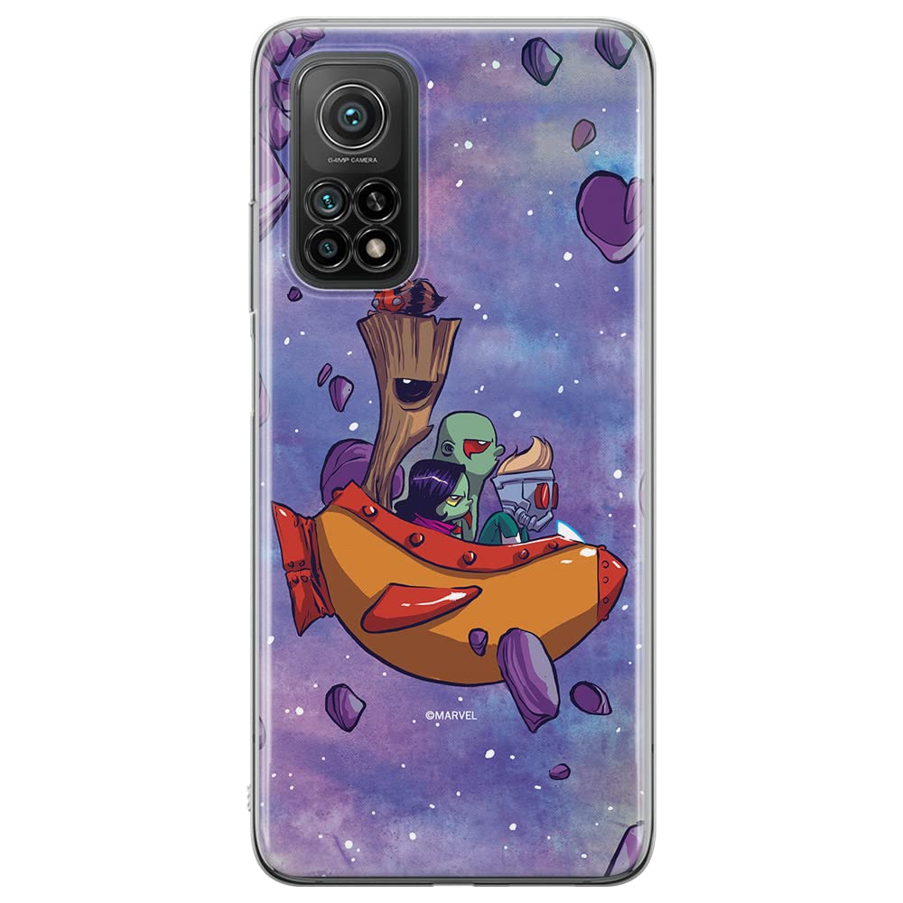ERT GROUP mobile phone case for Xiaomi MI 10T 5G / MI 10T PRO 5G original and officially Licensed Marvel pattern Guardians of the Galaxy 010 adapted to the shape of the mobile phone, case made of TPU — image 1