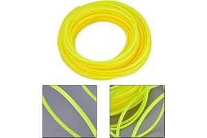 Hyuduo Trimmer Line, Nylon Round Mower Cord for Lawn Mower, 3mm Diameter, 15m Length, Ideal for Brush Cutter and Strimmer (Ye