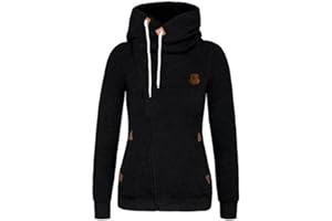 Newbestyle Women Spring and Autumn Oblique Zipper Hoodies Sweatshirt Coat