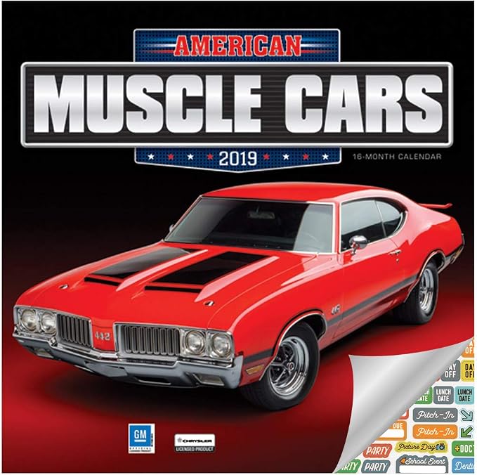 amazon-american-muscle-cars-calendar-2019-set-deluxe-2019