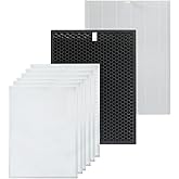 PUREBURG Replacement Filter Set Compatible with Winix HR900 Ultimate Pet Air Purifier, H13 HEPA + Activated Carbon Filter + 6 Pet Hair Pre-Filters 3-Stage Filtration