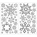 RoomMates RMK1413SCS Glitter Snowflakes Peel and Stick Wall Decals