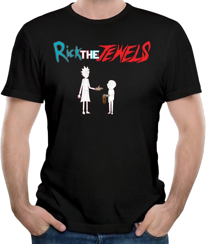 Run The Jewels Ricky And Morty Men's O-neck Collar Tshirt