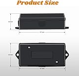 Uadme 7 Way Trailer Junction Box Waterproof ABS Color Coded Studs Automotive view 8