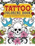 Tattoo Coloring Book: A Fantastic Selection of Exciting Imagery (Chartwell Coloring Books) (Paperback)