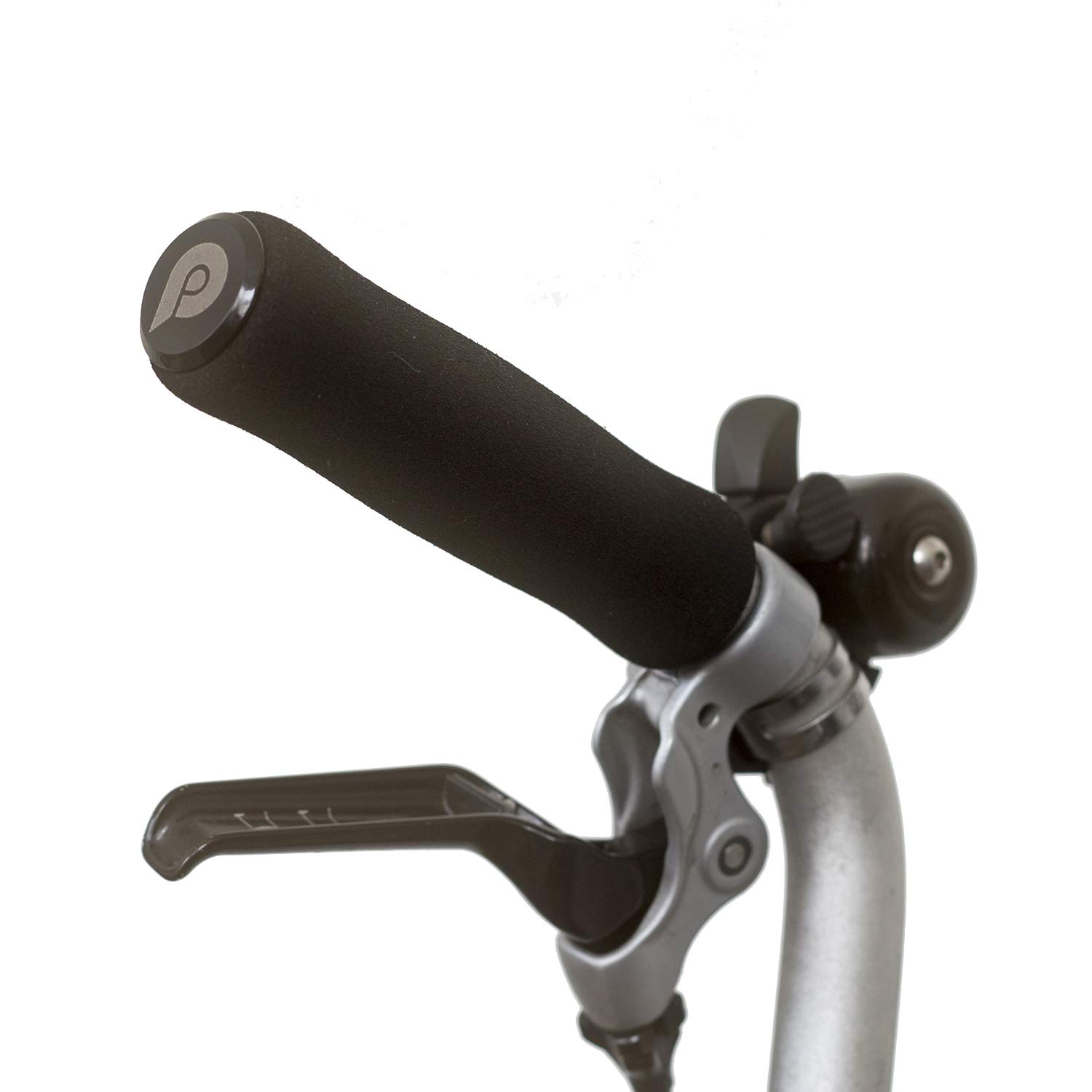 Foam M/H/S Grips + Handlebar Plugs for BROMPTON BLACK
