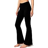 AOPCYIU Leggings for Women 3 Pack Black High Waisted Flared Yoga Pants Fold Over Comfy Stretch Bell Bottom Leggings