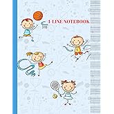 4-Line Notebook: Handwriting Practice paper for Kids.