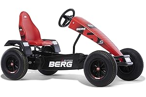 BERG Pedal Kart with XL Frame B.Super Red | Children's Vehicle, Pedal car with Adjustable seat, with Freewheel, Children's Toys for Age 5+