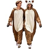 vavalad Adult Sea Otter Onesie Pajamas Halloween Christmas Costume Women Men