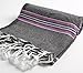 Cacala Turkish Beach Towel Quick Dry Prewashed for Soft Feel Extra Large Peshtemal for Bathroom, Travel, Pool and Swim, Paradise Series, 37 in x 70 in