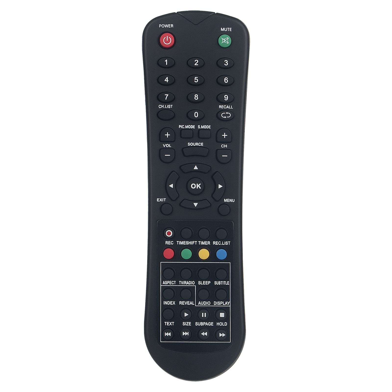 ALLIMITY Replace Remote Control fit for Continental Edison CELED215HD2 CELED430219B22 CELED654KB2 CELED215B2 CELED550116B2 CELED215HD CELED43419B6 CELED430219B2 CELED55UHD21B2 CELED215C2 CELED554KB2