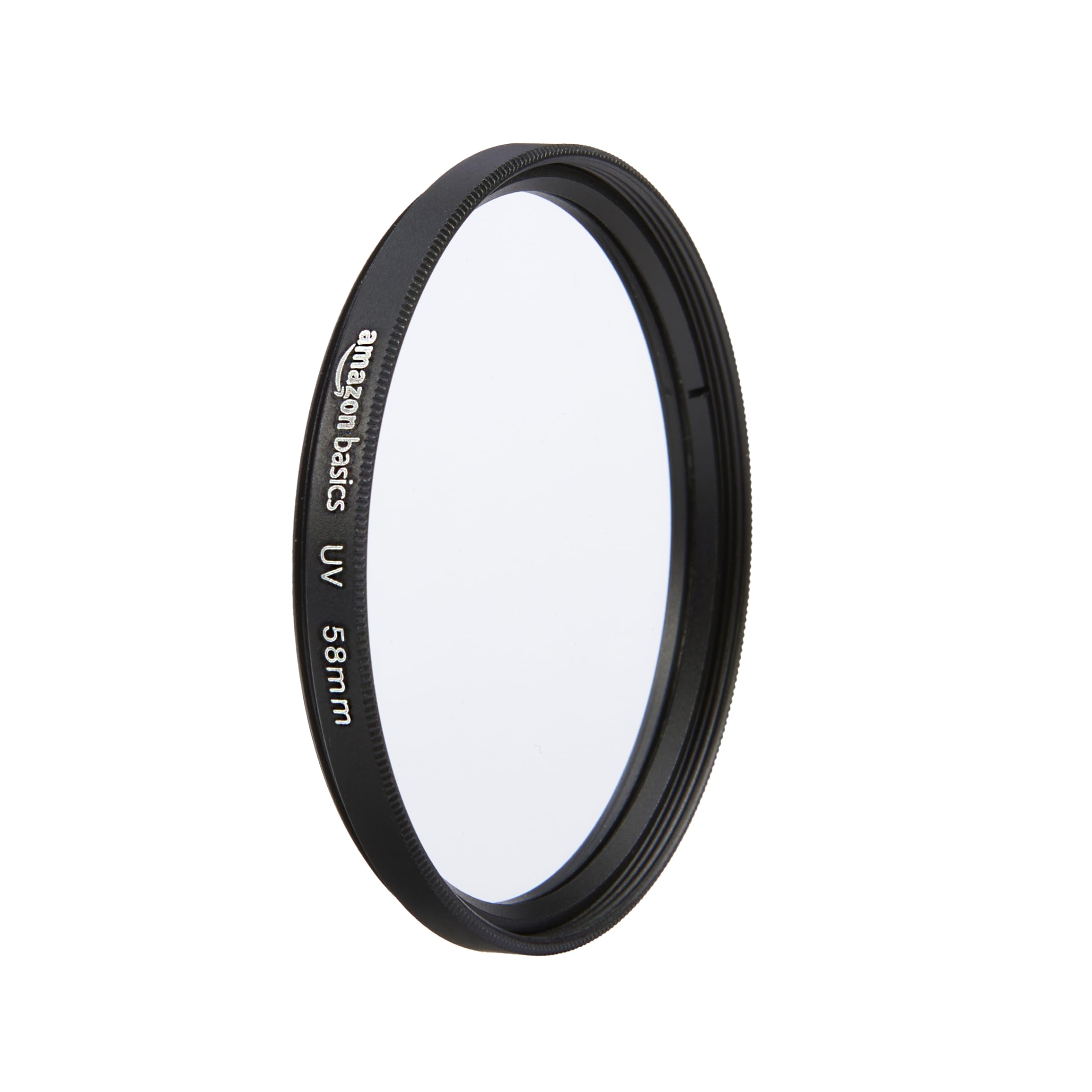 Amazon Basics 58 mm Circular UV Protection Filter for Clearer Pictures, Protects from Dust, Dirt and Scratches