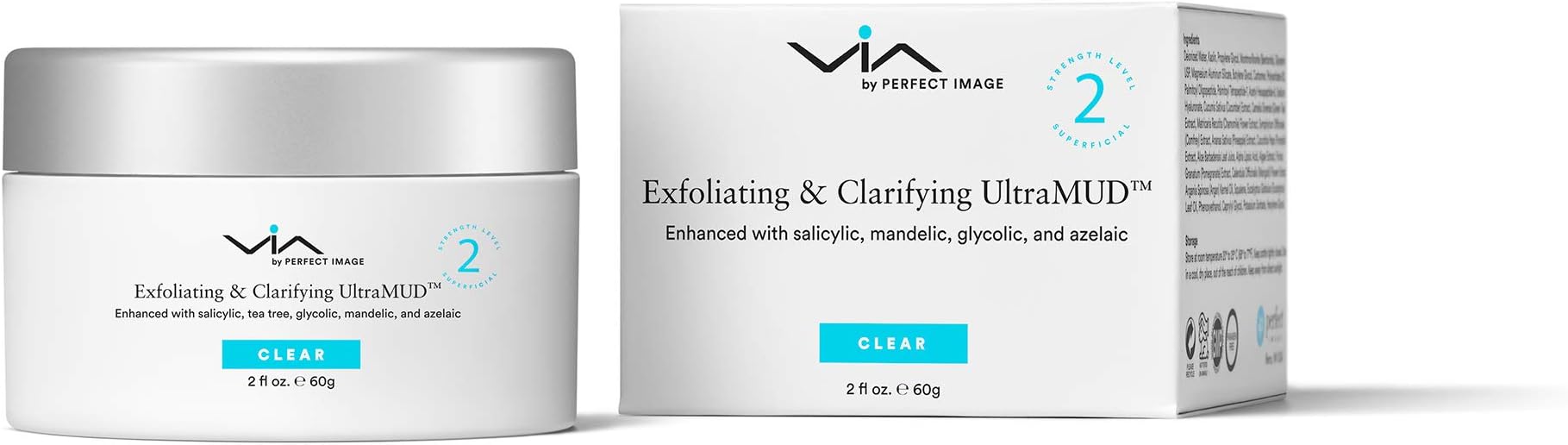 ULTRAMUD | Exfoliating & Clarifying Facial Mud Mask | AHA/BHA Treatment with Glycolic, Salicylic, Mandelic Acids | Instantly Softens and Smooths Skin | Deep Cleanses Pores and Clears Blemishes