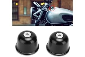 Replacement for Street Twin/Bonneville/Scrambler 1200XC Handlebar End Plugs, Motorcycle Handlebar End CNC Aluminum Alloy(Blac