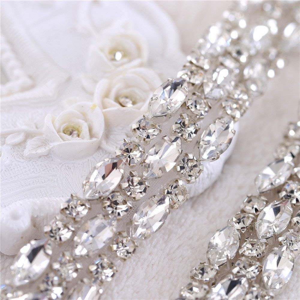 1PC) di Strass cintura da sposa da sposa con il c... - Vicedeal