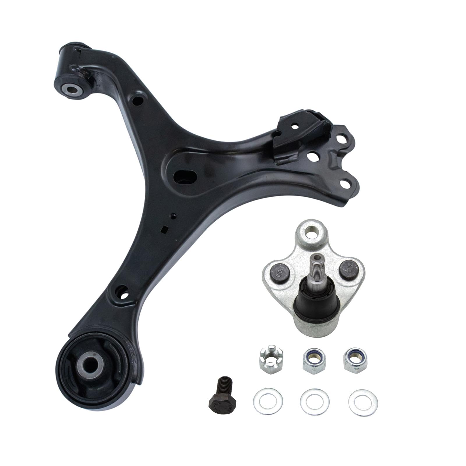 TRQ Front Left Lower Control Arm with Ball Joint Set Drivers Side Compatible with 2012 Honda Civic Image