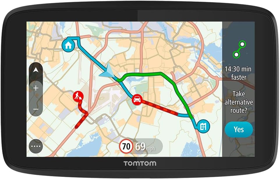 TomTom Car Sat Nav Go 620 6 inch Wi Fi Updates Traffic World Maps Capacitive