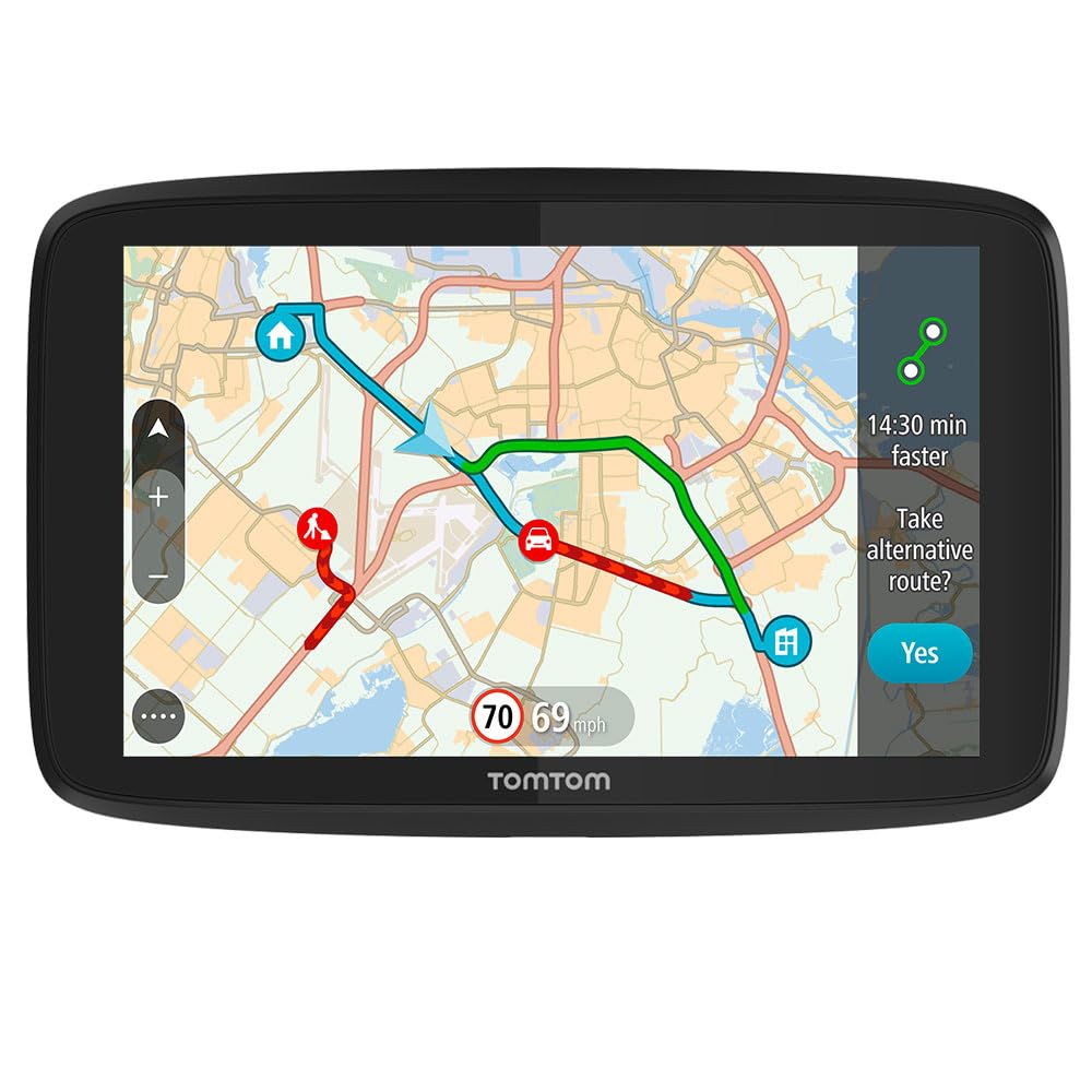 TomTom Car Sat Nav Go 520 (5 inch, Updates via Wifi, Traffic via Smartphone, World Maps, Capacitive Screen )