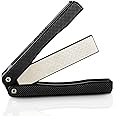 5" Diamond Pocket Sharpener Folding Knife Garden Tools Sharpening 400/600 Grit Double Sided