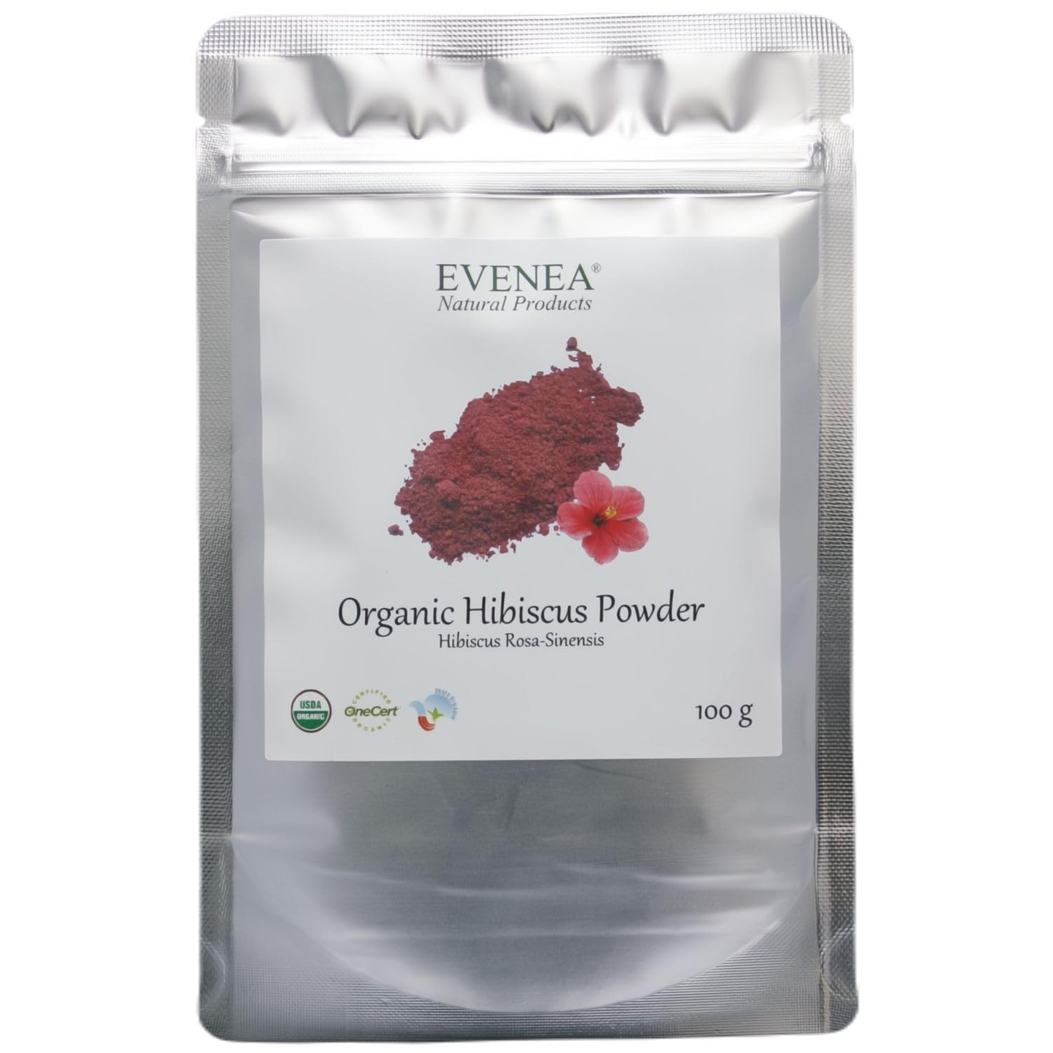 Organic Hibiscus Powder for strong, healthy, shiny hair - Premium Quality (100g)