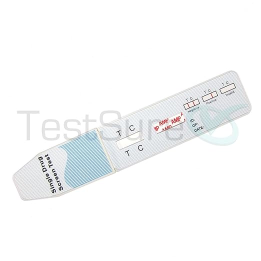 5 Testsure Amphetamine Amp Urine Drug Test Kit At Home Drug Test For Adderall Ritalin Amazon Com Industrial Scientific