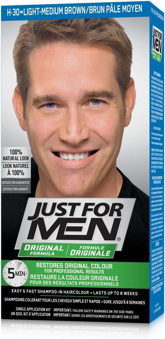 Just For Men Original Formula Men S Hair Color Light Medium Brown